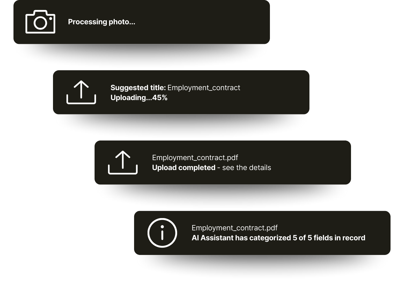 Whatif AI Organized files upload